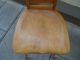 Antique Birdseye Maple Armless Chair For Desk Or Vanity Solid Wood Curvy 1900-1950 photo 2