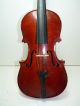 Vintage Full Size 4/4 Scale Czechoslovakia Stradivarius Copy Violin W/case & Bow String photo 2