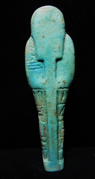 Zurqieh - Ancient Egypt.  Ancient Ushabti,  600 - 300 B.  C photo