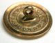 Antique Brass Livery Button Dual Crest Leopard W/ Wreath & Man W/ Quiver Buttons photo 1
