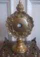 Gold Pearl Round Table Mantel Clock Statue French Baroque Shabby Chic Ornate Art Deco photo 1