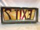 Exit 7 Sign Stained Leaded Glass 1929 Atmospheric Movie Theater Antique Vintage 1900-1940 photo 10