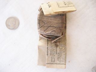 Antique Quack Medicine Tin & Wrapper & Brochure 