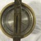 Antique W.  & L.  E.  Gurley Surveyors Compass Troy Ny Brass Leather Case Engineering photo 2