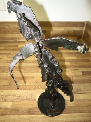 Brutalist Metal Sculpture By Rocco The Happy Scarecrow photo