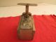 Antique Wood Wooden Cross Hatch Butter Mold Press Brass Over Nickel Steampunk Other Antique Home & Hearth photo 7