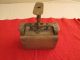 Antique Wood Wooden Cross Hatch Butter Mold Press Brass Over Nickel Steampunk Other Antique Home & Hearth photo 8