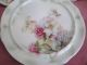 3 Antique Porcelain Trivets Embossed Round Hot Plate Hand Painted Flowers Trivets photo 1