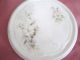 3 Antique Porcelain Trivets Embossed Round Hot Plate Hand Painted Flowers Trivets photo 2