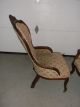 Walnut Victorian Parlor Chairs Lady And Gents Circa 1875 1800-1899 photo 9