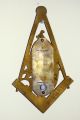 Masonic Thermometer 1860 - 80 By Charles Wilder Of Peterboro Nh Very Scarce Other Antique Science Equip photo 3