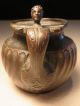 Antique 1600s - 1800s Bronze Libation Drinking Cup Woman Figural Handle French ? Metalware photo 2