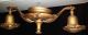 Xlnt Antique Radiant Gold Polychrome Fush Mount 2 Arm Ceiling Fixture Light Lamp Chandeliers, Fixtures, Sconces photo 4