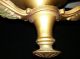 Xlnt Antique Radiant Gold Polychrome Fush Mount 2 Arm Ceiling Fixture Light Lamp Chandeliers, Fixtures, Sconces photo 5