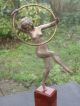 Art Deco Sculpture Of A Dancing Lady,  Signed Matto For M.  Bouraine. Art Deco photo 3