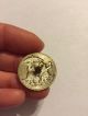 Antique Silver Tone Button With Child Figures Buttons photo 3