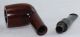 Estate Briar Pipe - Vauen - Dr Perl - 6242 - Billiard - Plip - Saddle Bit - 9mm - Art Deco photo 2