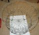 Antique Folding Collapsible Wire Laundry Basket Hamper On Wheels Other Antique Home & Hearth photo 4