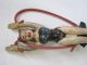 Antique Thai Art Wooden Carved Slingshot Carved Figures photo 2