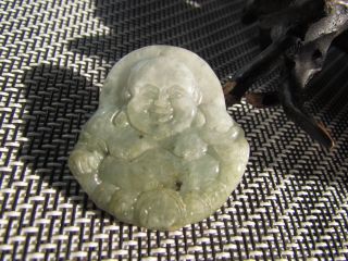 Aaaaa Chinese Hand - Carved Natural Jewelry Nobility Wearing Jade Pendants Buddha photo