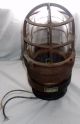 Nautical Light Fixture Cast Brass Cage Industrial Lamp Russell & Stoll Vintage Lamps & Lighting photo 9