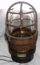 Nautical Light Fixture Cast Brass Cage Industrial Lamp Russell & Stoll Vintage Lamps & Lighting photo 10