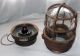 Nautical Light Fixture Cast Brass Cage Industrial Lamp Russell & Stoll Vintage Lamps & Lighting photo 2
