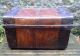 Antique Tin Steamer Trunk,  Travel Storage Luggage Toleware Chest Coffee Table 1900-1950 photo 1
