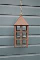 Lovely Arts And Crafts Copper Porch Lantern Hanging Light On Chain Circa.  1910 Arts & Crafts Movement photo 4