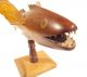 Pitcairn Island Carved Wooden Flying Fish By Len Brown Antique Vintage Folk Art Pacific Islands & Oceania photo 9
