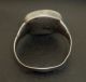 Persian Silver Seal / Stamp Ring - Engraved Corneol Gem Circa 1300 Ad - 2211 - Near Eastern photo 2