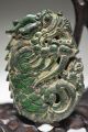 Exquisite Chinese Old Jade Hand - Carved Statues - - Dragon Beast Other Antique Chinese Statues photo 1