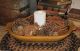 Dough/candle/display Bowl Trencher Table Centerpiece - Primitive Decor Wood Style Primitives photo 1