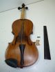 Antique/vintage Full Size 4/4 Scale Unmarked Violin W/ Old Bow & Case String photo 4