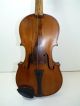 Antique/vintage Full Size 4/4 Scale Unmarked Violin W/ Old Bow & Case String photo 5