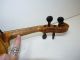 Antique Full Size 4/4 Scale Pearl Inlay Unmarked Violin W/ Old Coffin Case & Bow String photo 6