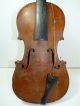 Antique Full Size 4/4 Scale Repaired 1925 German Strad Violin W/ Old Case & Bow String photo 2