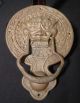 Asian Door Knocker - - Unusual Antique Cast Brass - - Foo Dog - - - Large - - 9.  75 