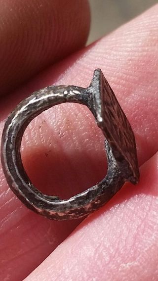 Hawking Vervel Silver Ring 14th - 17th - Century These Are Very Rare photo