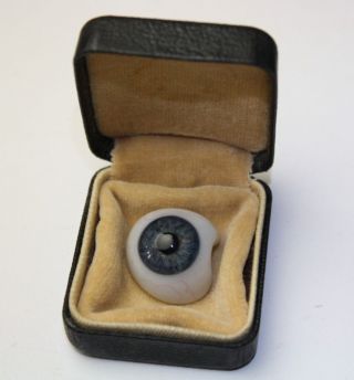 Antique Prosthetic Wwii German Glass Eye Ball Medical Human By E.  & S.  Danz photo