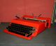 Fabulous Vtg Red Olivetti Valentine Typewriter 1960s.  Perfect Typewriters photo 2