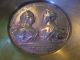 Antique Brass Franciscvs Avg.  Maria Theresa Agv Coin Medallion Dish 5.  7in Dia Sculptures & Statues photo 4