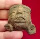 Terracotta Pottery Idol Head - Pre Columbian Mayan Olmec Zapotec Aztec Artifacts The Americas photo 8