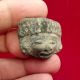 Terracotta Pottery Idol Head - Pre Columbian Mayan Olmec Zapotec Aztec Artifacts The Americas photo 8