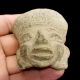 Clay Pottery Zapotec Mitla Idol Head - Pre Columbian Mayan Olmec Aztec Artifacts The Americas photo 7