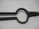 Vintage Wrought Iron Hand Forged Fireplace Tongs Hearth Ware photo 5