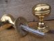 10 Georgian Victorian Style Brass Door Knobs Old Vintage Style Handles Knob Pine Door Knobs & Handles photo 5