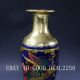 Chinese Brass Cloisonne Hand Carved Phoenix Vase W Qianlong Mark Vases photo 2
