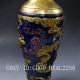 Chinese Brass Cloisonne Hand Carved Phoenix Vase W Qianlong Mark Vases photo 7