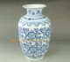 Chinese Jingdezhen The Perfect Hand Drawn Blue And White Porcelain Vase Qianlong Vases photo 1